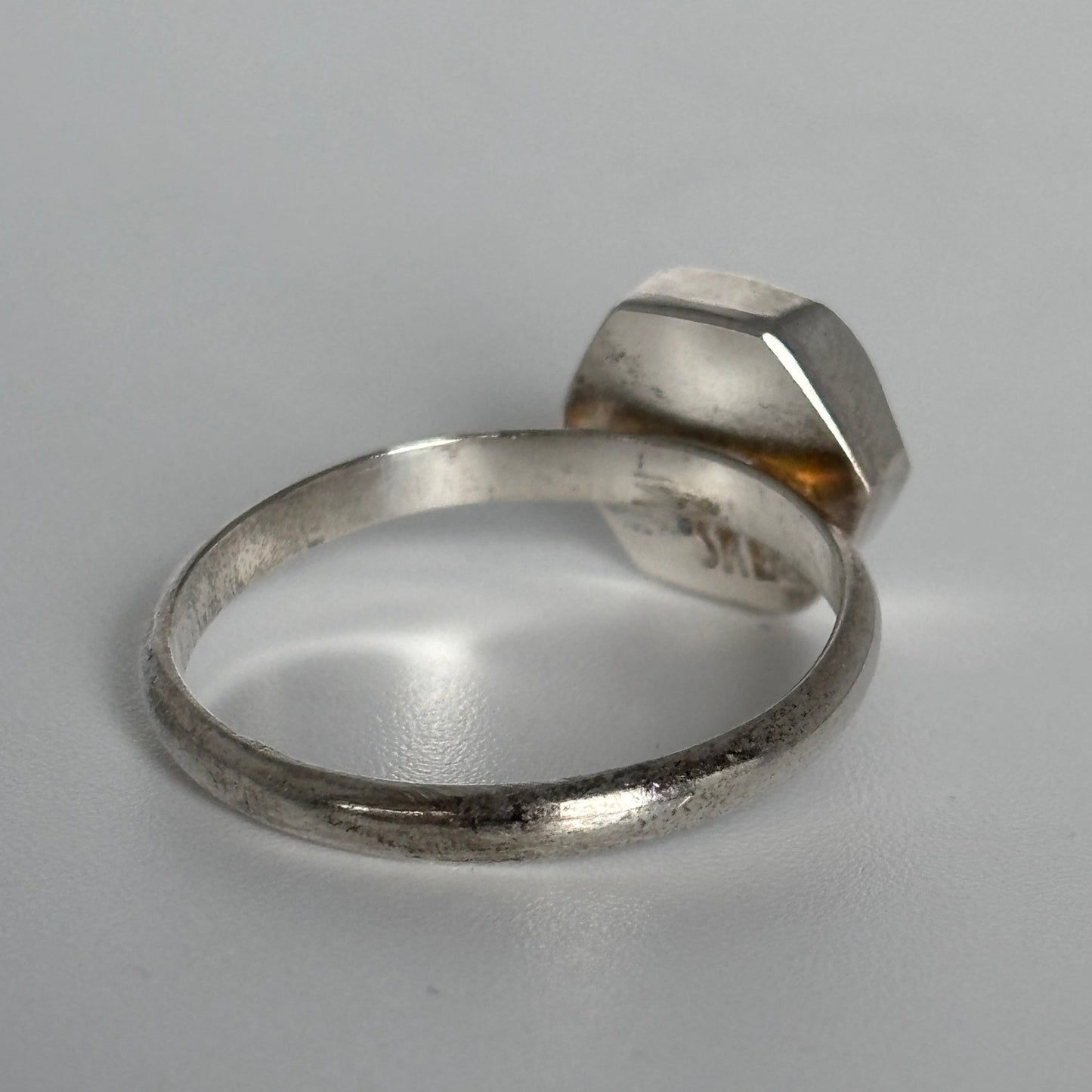 Clear Quartz Hex Ring