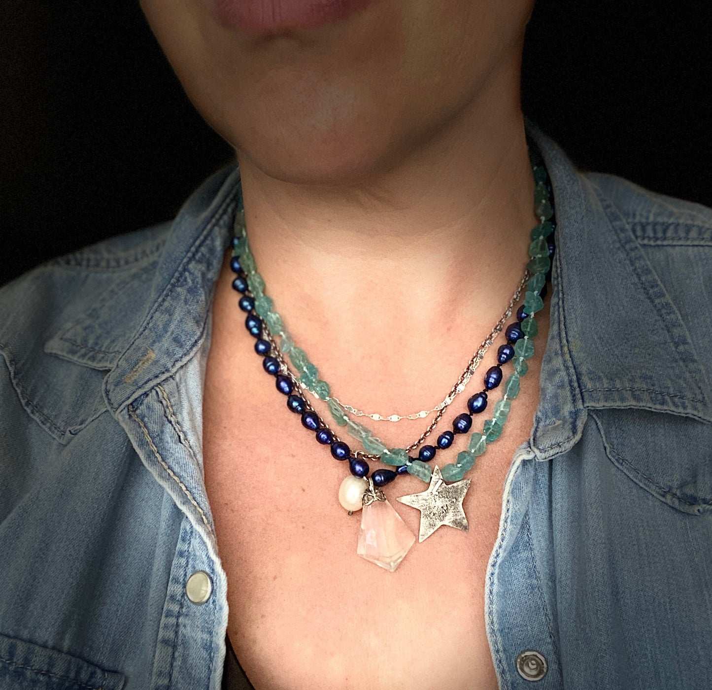 Rockatite Necklace (apatite)