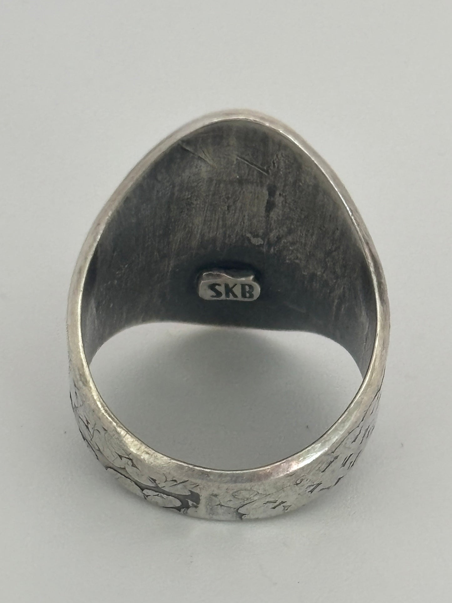 Tourmaline Serpent Shield Ring