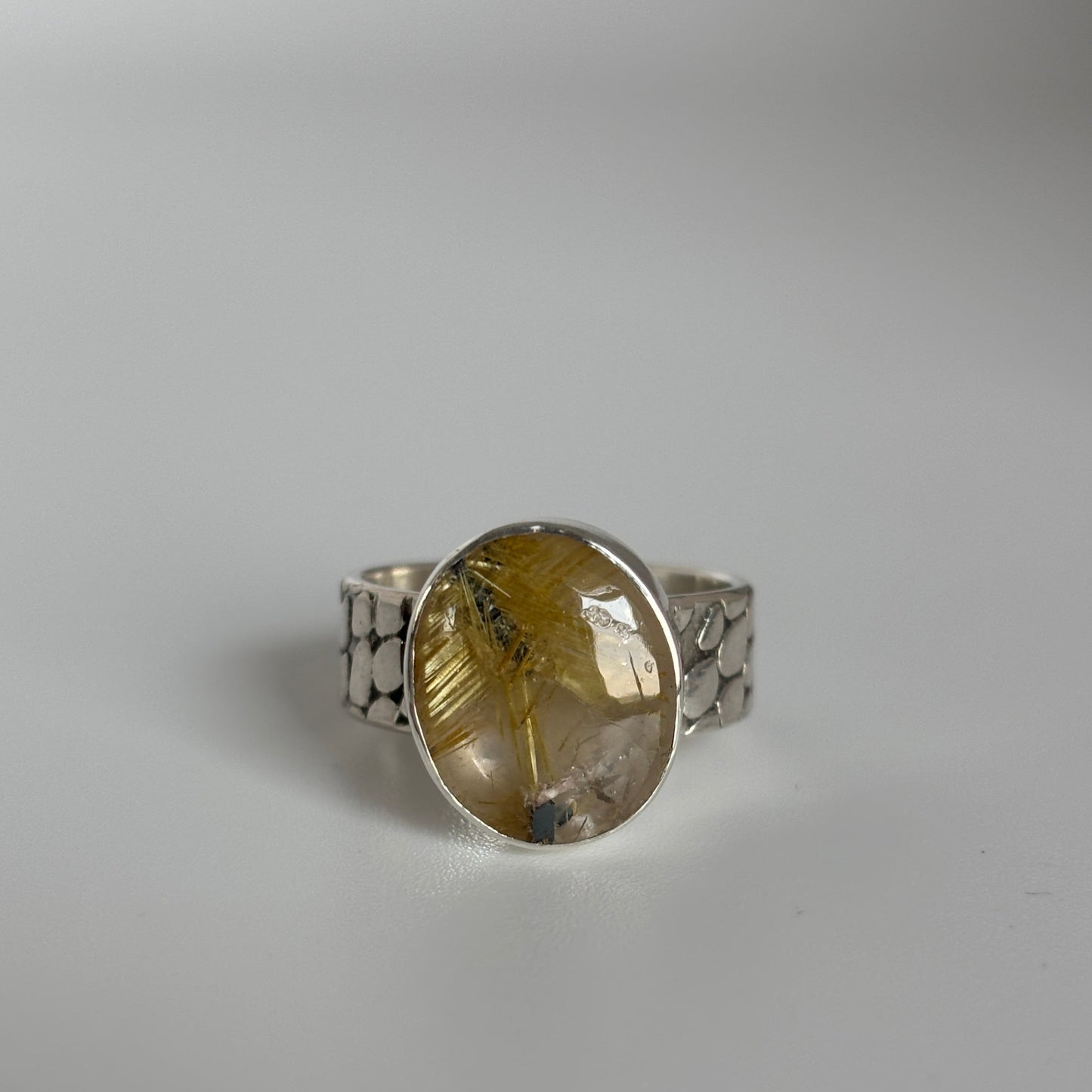 Rutilated Quartz Serpent Band