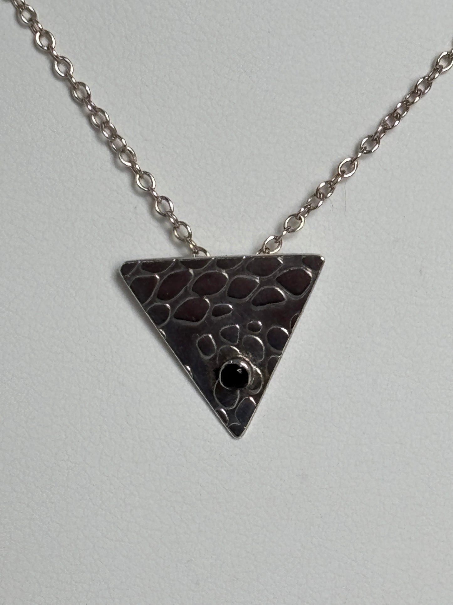 Serpent Eye Triangle Pendant