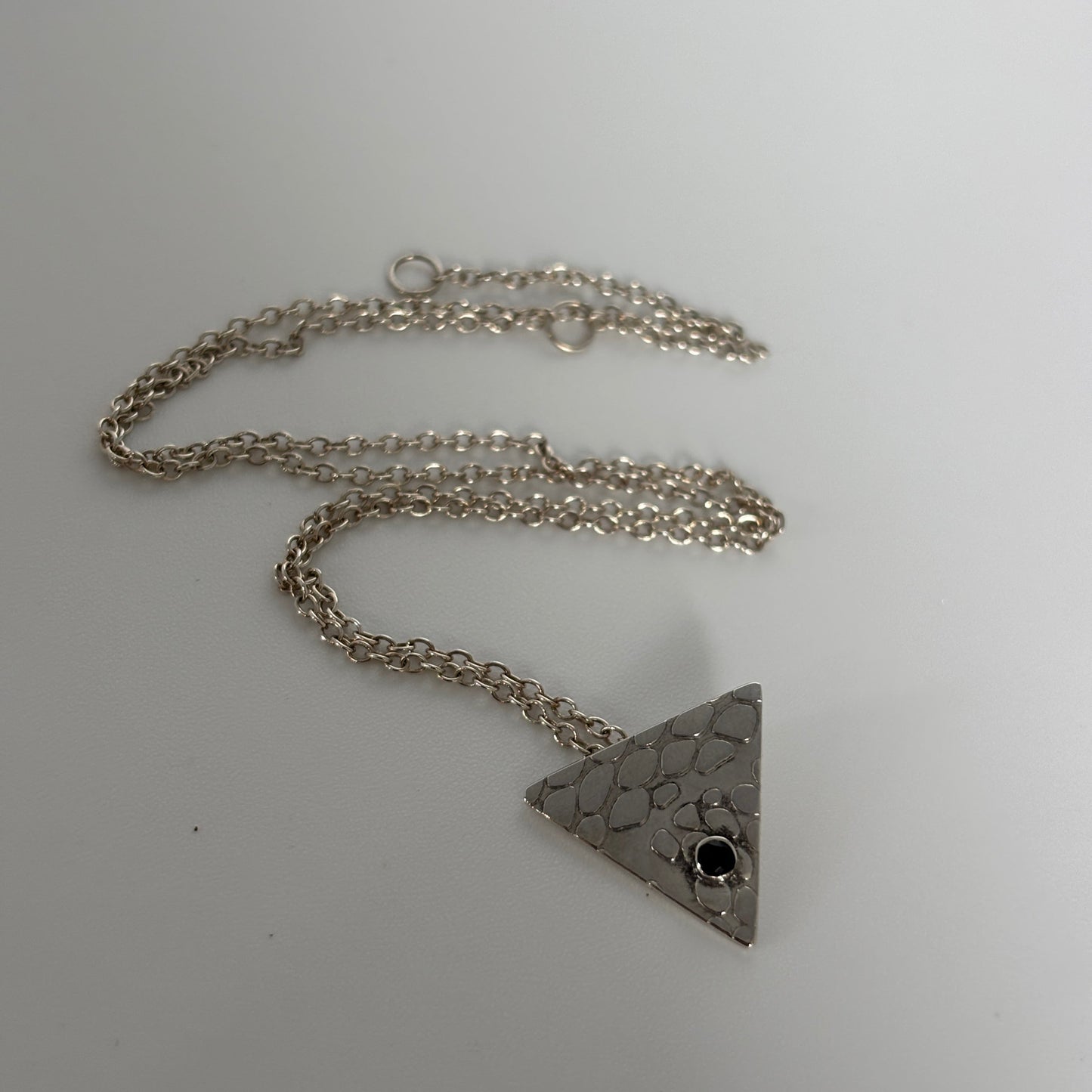 Serpent Eye Triangle Pendant