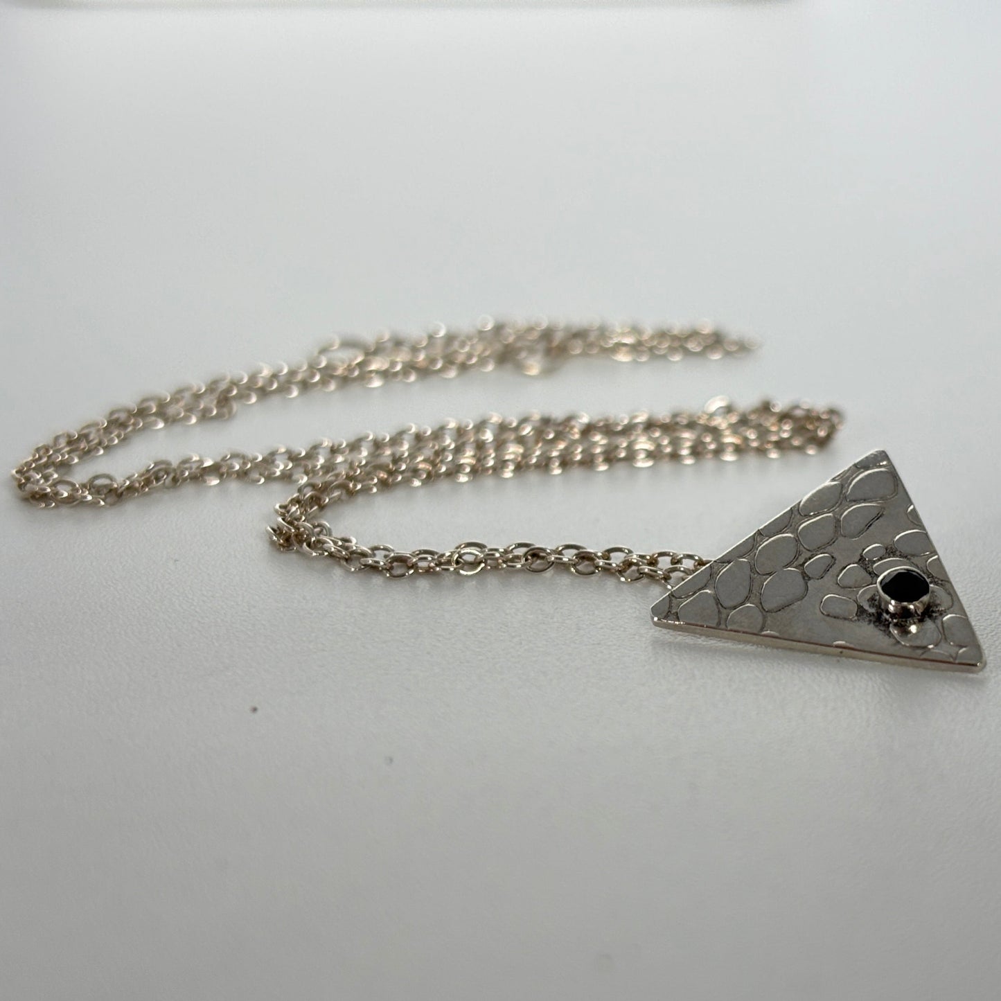 Serpent Eye Triangle Pendant
