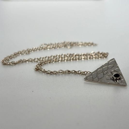 Serpent Eye Triangle Pendant