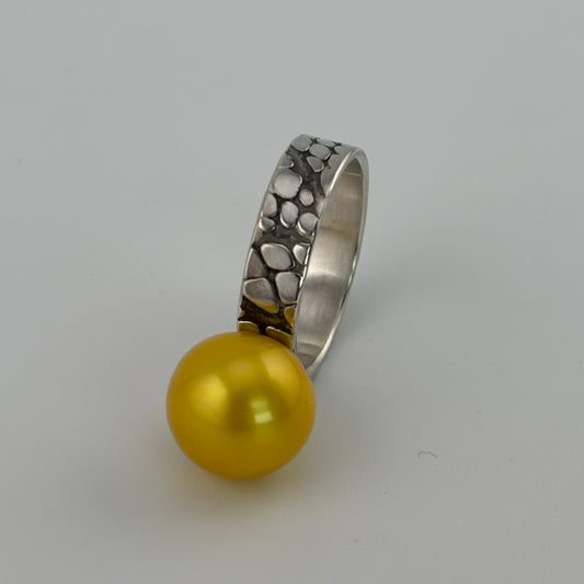 Punk'd Pearl Serpent Ring