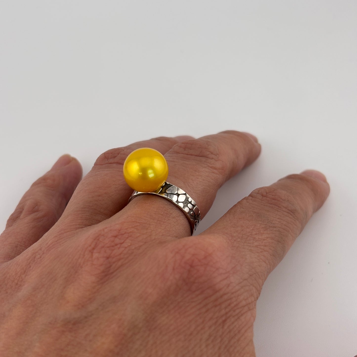 Punk'd Pearl Serpent Ring