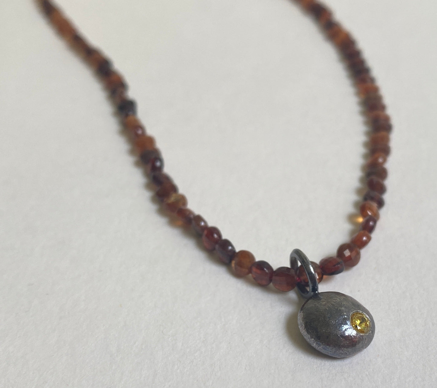 Northern Star Necklace (Hessonite Garnet)