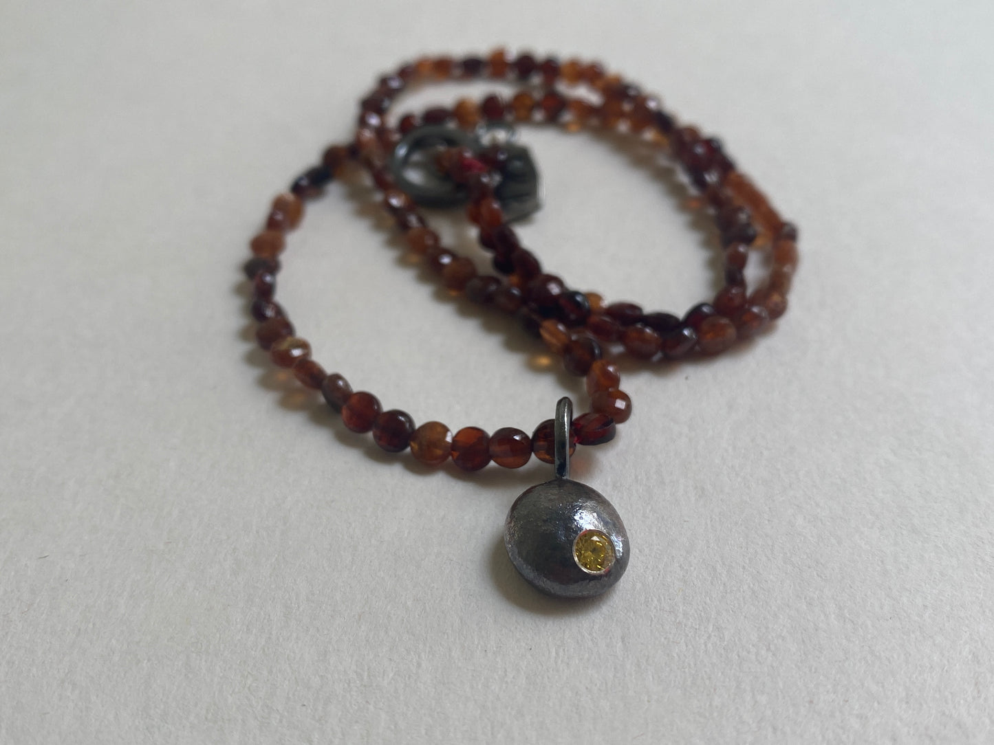 Northern Star Necklace (Hessonite Garnet)