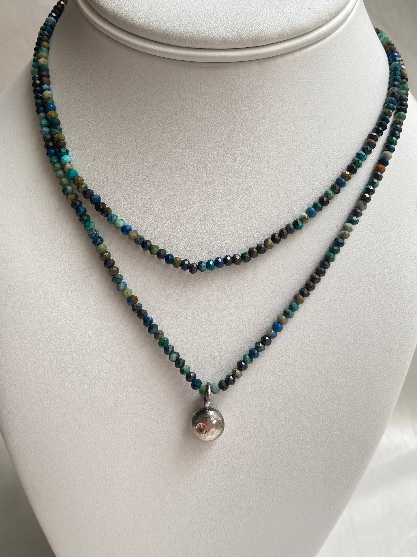 Northern Star Wrap Necklace - Chrysocolla