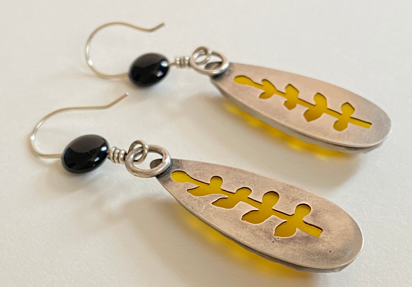 Mango Chalcedony Drop Earrings