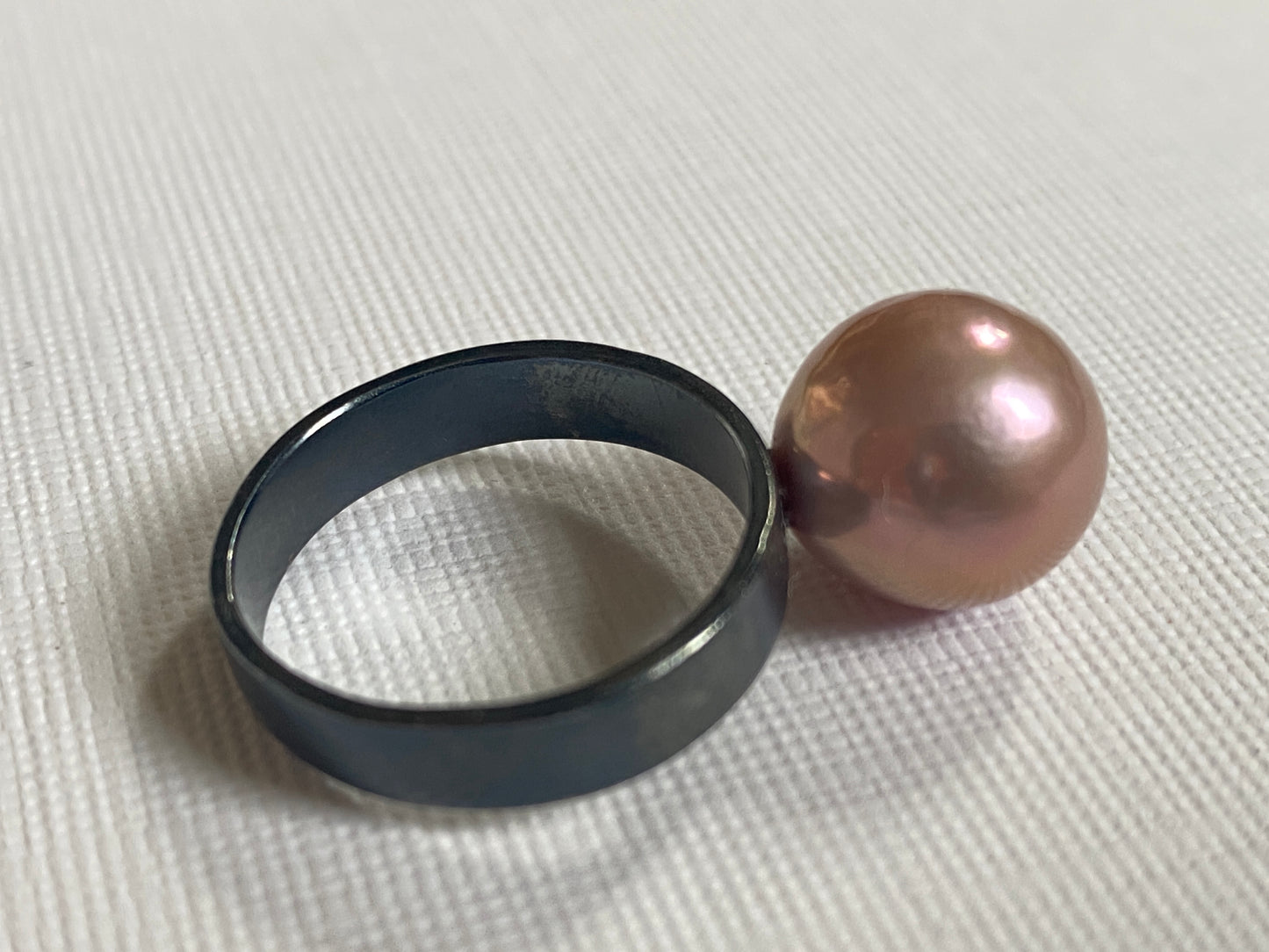 Pink Edison Pearl Cocktail Ring