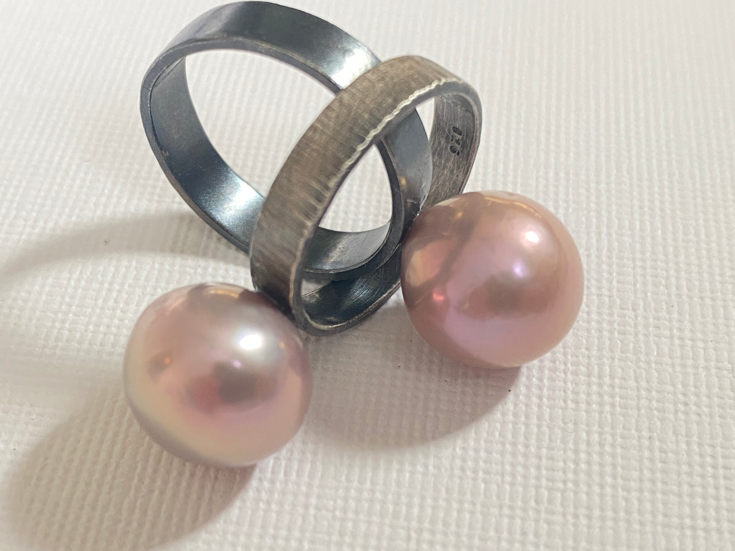 Pink Edison Pearl Cocktail Ring